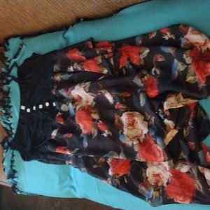 Floral High Low Dress